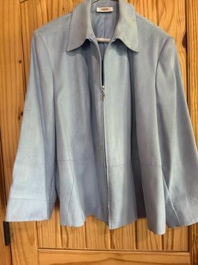 Talbots Soft Blue Women’s Zip-Front Jacket